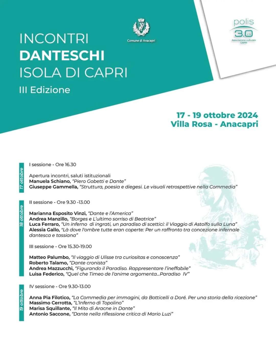 "Incontri Danteschi Isola di Capri" III Edizione