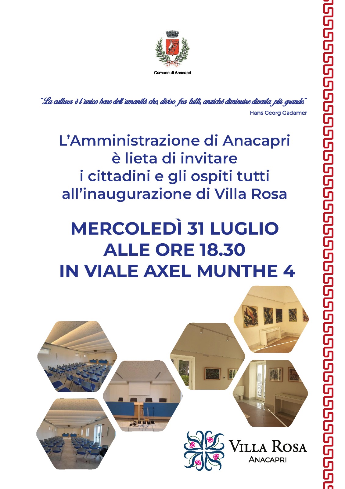 Inaugurazione Villa Rosa