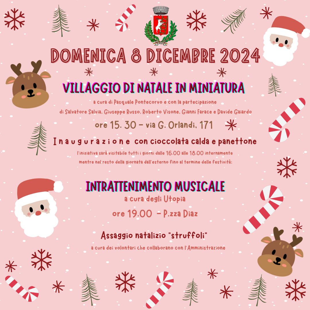 Villaggio di Natale in miniatura e musica- 8 dicembre 2024